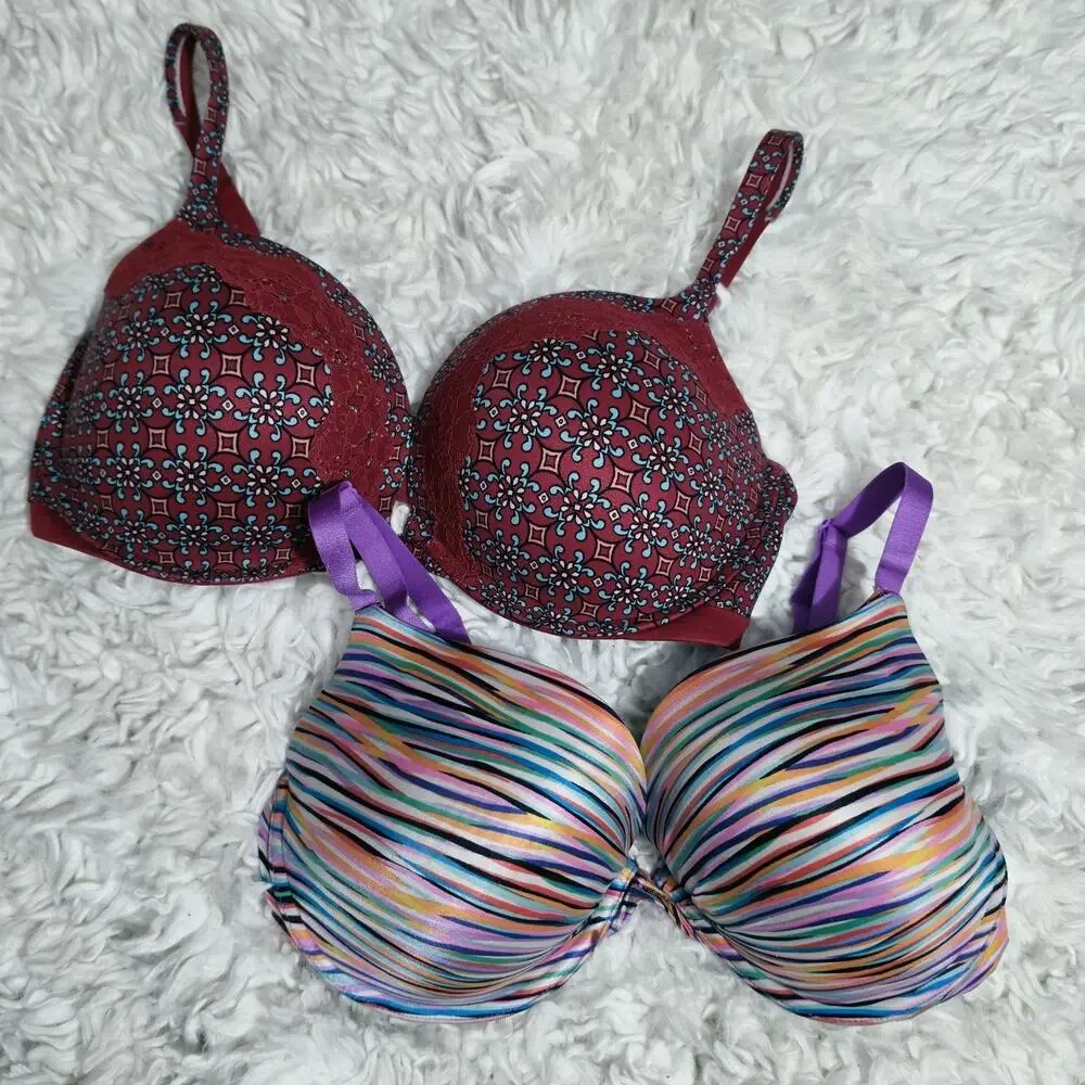 Victoria's Secret Plunge Push-up Bra Bundle 38DD